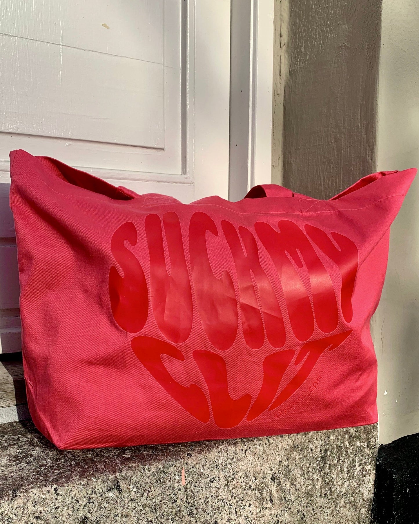 Suck My CLIT shopper // Pink