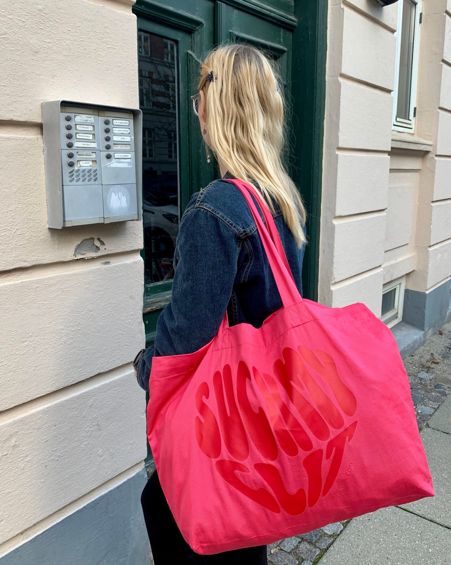Suck My CLIT shopper // Pink