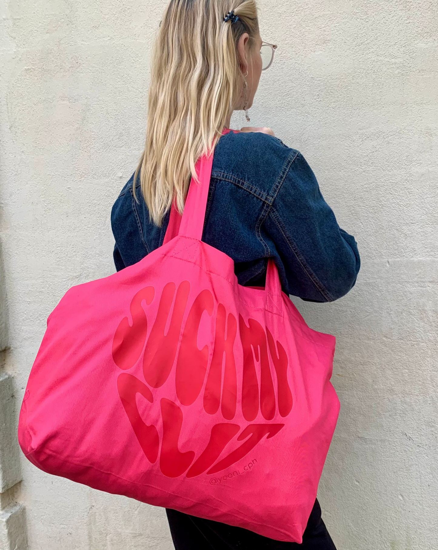 Suck My CLIT shopper // Pink